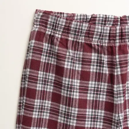 Kız Çocuk Pijama Takımı 11-12 Yaş Bordo - 7